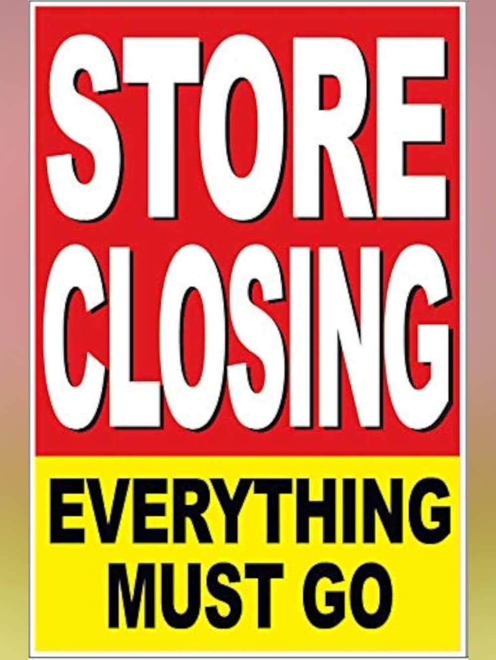 Closet Closing July 30th